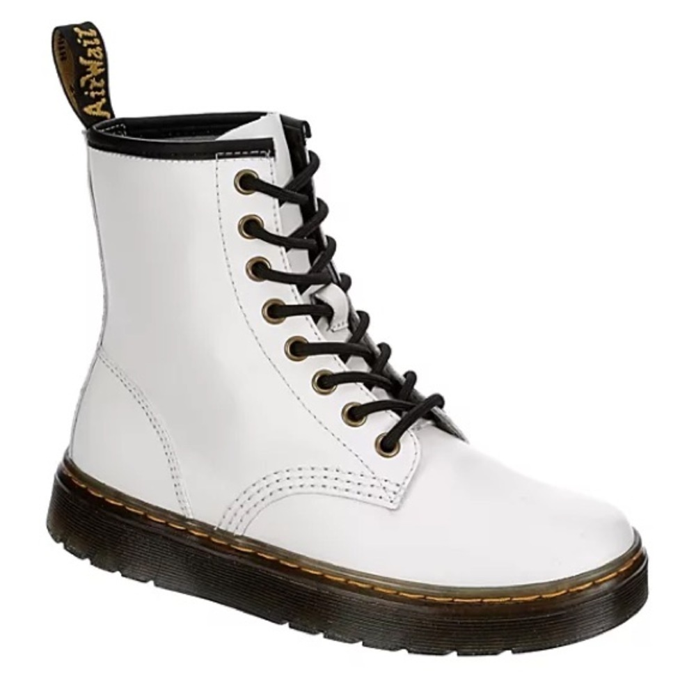 New Dr. Martens Zavala Combat Boots in White Size 9